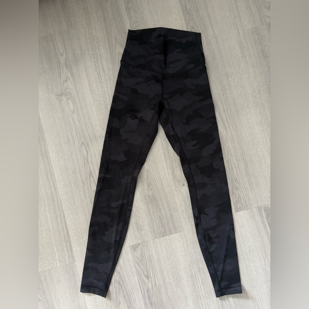 camo wunder train lululemon leggings